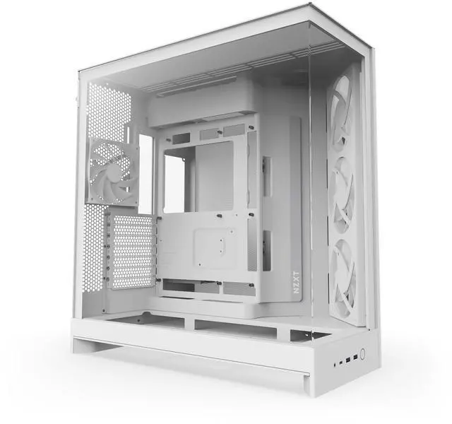 Alt view image 6 of 11 - NZXT CM-H92FW-R1 White SGCC / Tempered Glass Mid-Tower Case (Computer Cases - ATX Form)