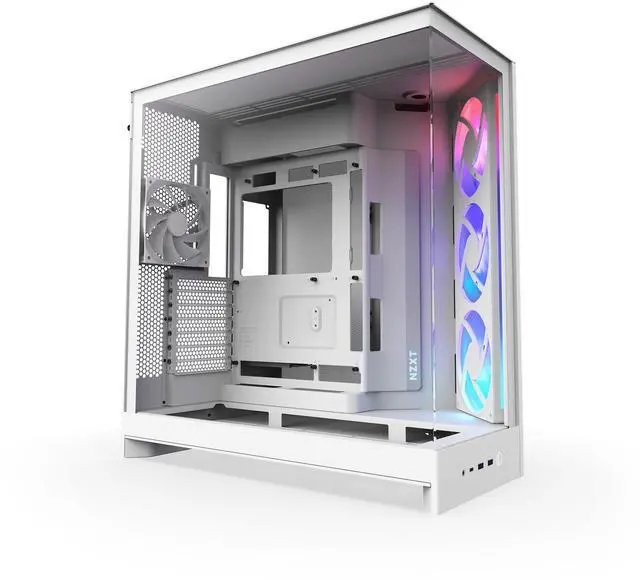 Alt view image 5 of 11 - NZXT CM-H92FW-R1 White SGCC / Tempered Glass Mid-Tower Case (Computer Cases - ATX Form)
