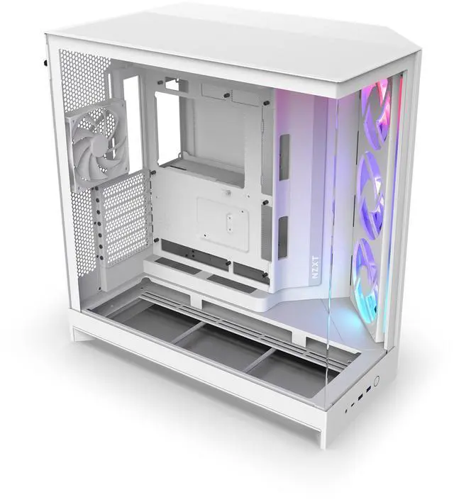 Alt view image 4 of 11 - NZXT CM-H92FW-R1 White SGCC / Tempered Glass Mid-Tower Case (Computer Cases - ATX Form)