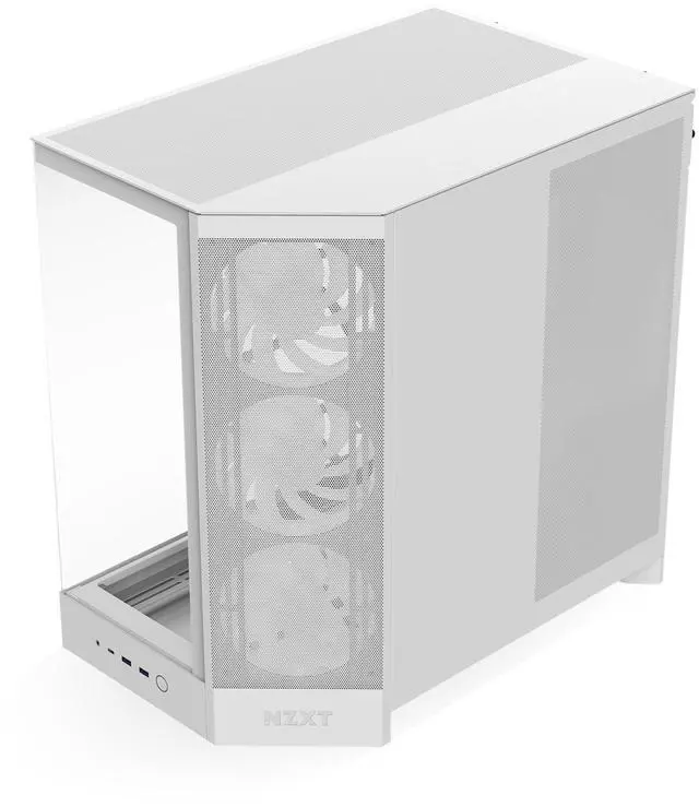 Alt view image 10 of 11 - NZXT CM-H92FW-R1 White SGCC / Tempered Glass Mid-Tower Case (Computer Cases - ATX Form)