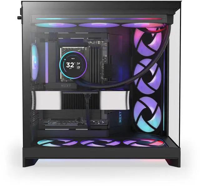 Alt view image 2 of 11 - NZXT CM-H92FB-R1 Black tinted tempered glass Mid-Tower Case (Computer Cases - ATX Form)