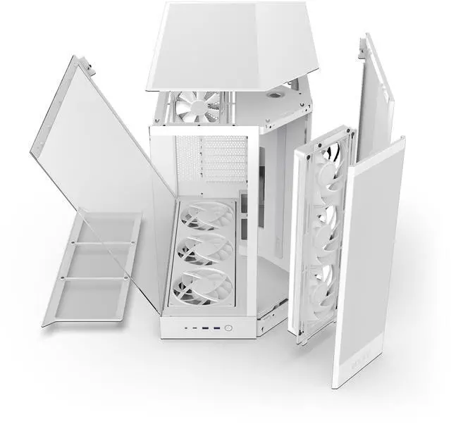 Alt view image 13 of 14 - NZXT CCM-H92FW-P1 White SGCC / Tempered Glass Mid-Tower Case (Computer Cases - ATX Form)