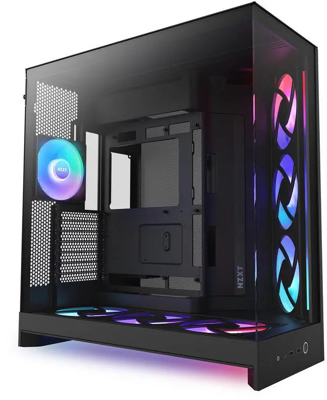 Alt view image 2 of 14 - NZXT CM-H92FB-P1 Black tinted tempered glass Mid-Tower Case (Computer Cases - ATX Form)