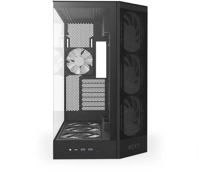 Alt view image 7 of 14 - NZXT CM-H92FB-P1 Black tinted tempered glass Mid-Tower Case (Computer Cases - ATX Form)