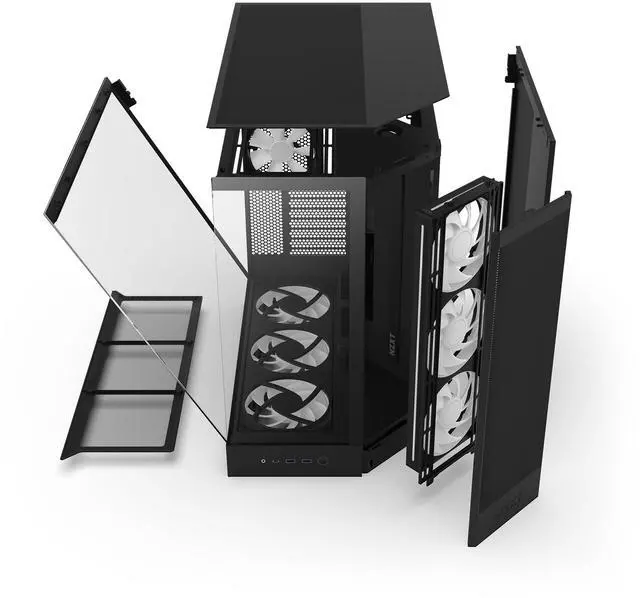 Alt view image 13 of 14 - NZXT CM-H92FB-P1 Black tinted tempered glass Mid-Tower Case (Computer Cases - ATX Form)