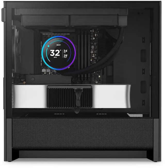 Alt view image 13 of 13 - NZXT CC-H31FB-01 Black tinted tempered glass Micro ATX Cases Case  (Computer Cases - ATX Form)