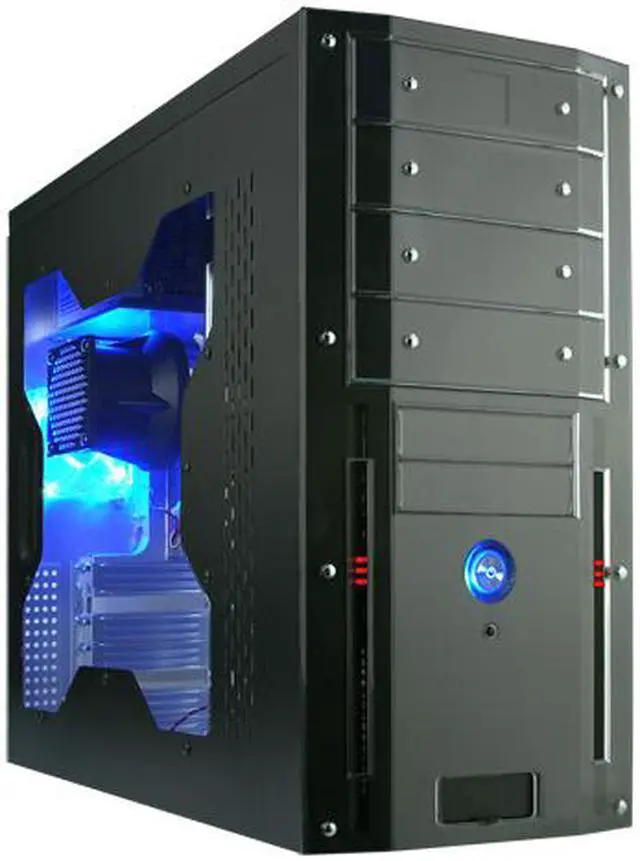 Main image of Rosewill TU-155 Black 0.8mm SGCC Steel ATX Mid Tower Computer Case with 400W(20+4 pin) Power Supply