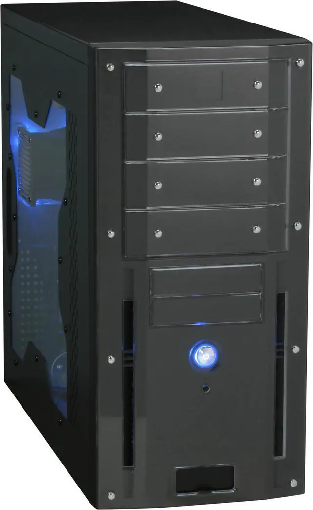 Alt view image 2 of 13 - Rosewill TU-155 Black 0.8mm SGCC Steel ATX Mid Tower Computer Case with 400W(20+4 pin) Power Supply