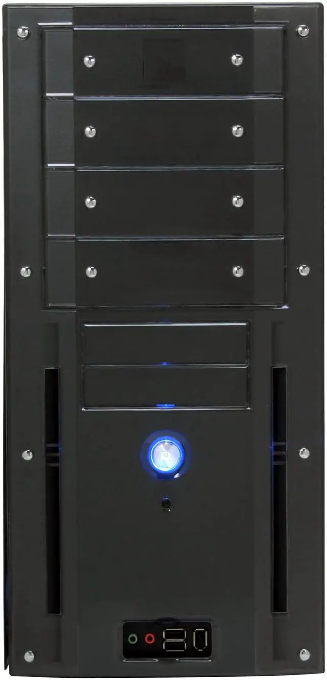 Alt view image 6 of 13 - Rosewill TU-155 Black 0.8mm SGCC Steel ATX Mid Tower Computer Case with 400W(20+4 pin) Power Supply