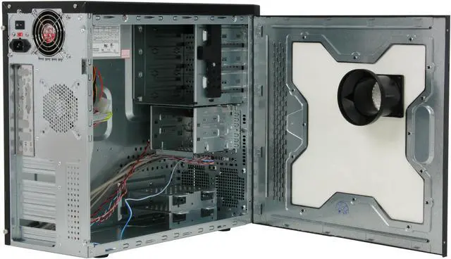 Alt view image 7 of 13 - Rosewill TU-155 Black 0.8mm SGCC Steel ATX Mid Tower Computer Case with 400W(20+4 pin) Power Supply