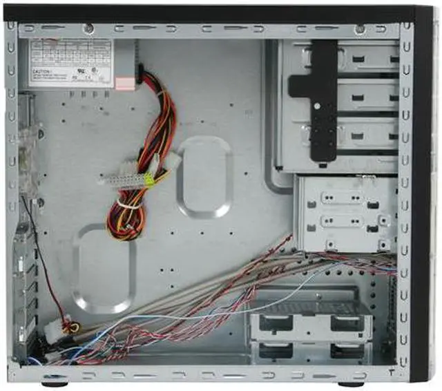 Alt view image 9 of 13 - Rosewill TU-155 Black 0.8mm SGCC Steel ATX Mid Tower Computer Case with 400W(20+4 pin) Power Supply