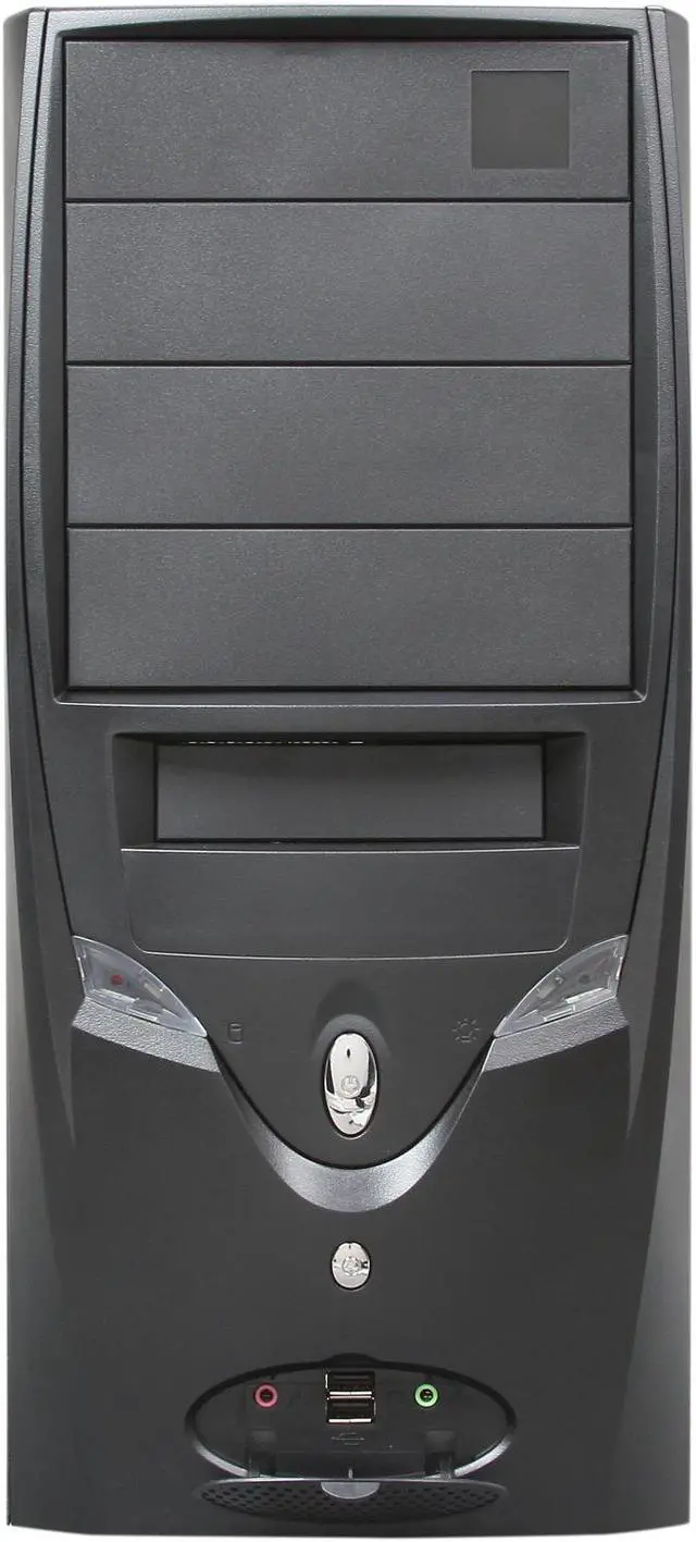 Alt view image 2 of 9 - Rosewill R103A - Black Steel ATX Mid Tower Computer Case - 350W 20 + 4-Pin Connector Power Supply