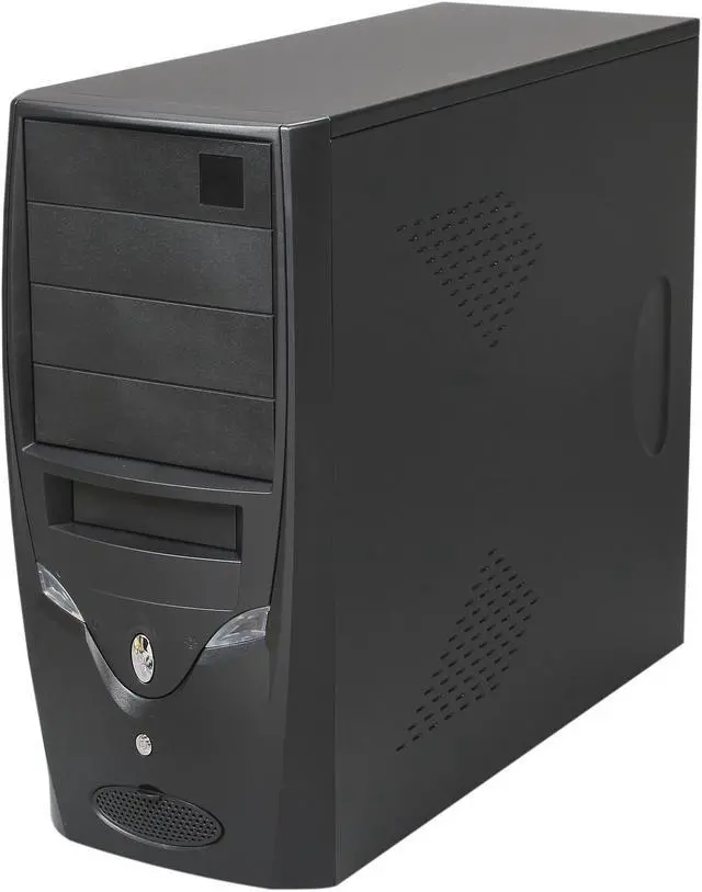 Alt view image 3 of 9 - Rosewill R103A - Black Steel ATX Mid Tower Computer Case - 350W 20 + 4-Pin Connector Power Supply