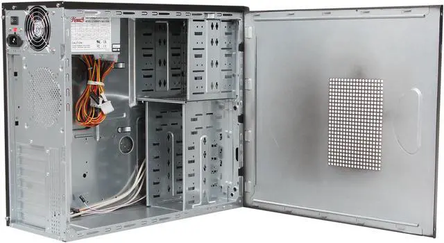 Alt view image 5 of 9 - Rosewill R103A - Black Steel ATX Mid Tower Computer Case - 350W 20 + 4-Pin Connector Power Supply