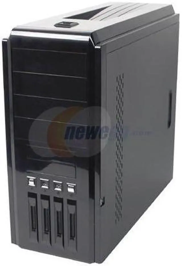 Alt view image 3 of 16 - Rosewill TU-153 Black Steel ATX Black 0.8mm SECC Steel  Mid Tower Computer Case 400W(20+4 pin) Power Supply