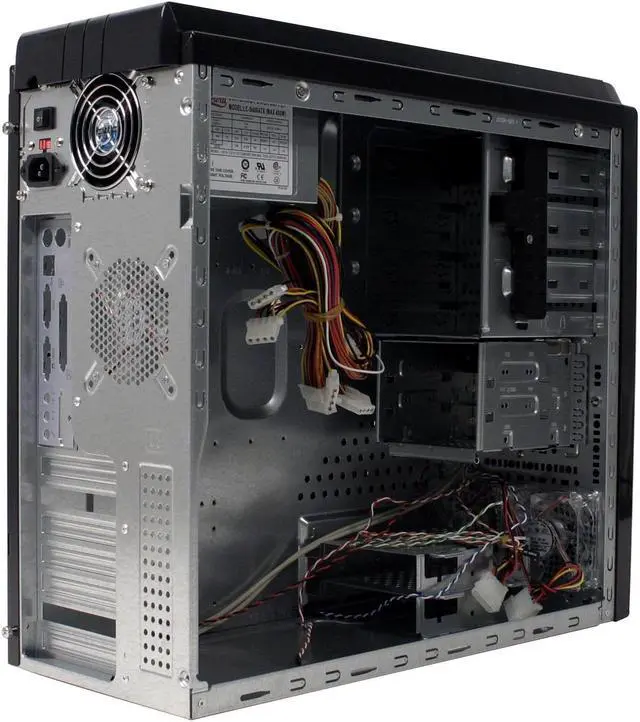 Alt view image 8 of 16 - Rosewill TU-153 Black Steel ATX Black 0.8mm SECC Steel  Mid Tower Computer Case 400W(20+4 pin) Power Supply