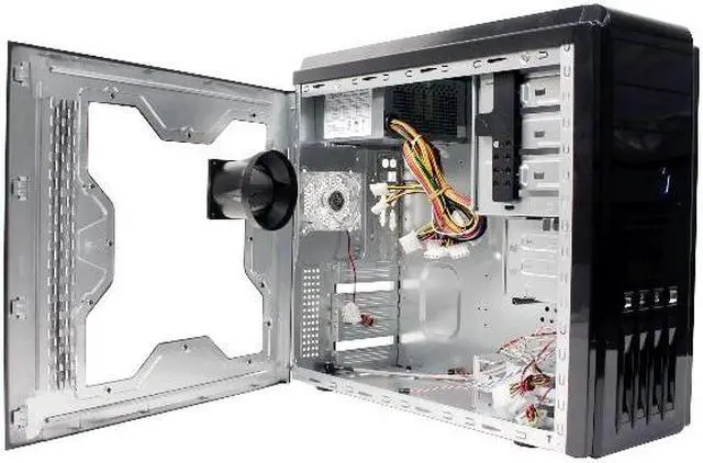Alt view image 5 of 16 - Rosewill TU-153 Black Steel ATX Black 0.8mm SECC Steel  Mid Tower Computer Case 400W(20+4 pin) Power Supply
