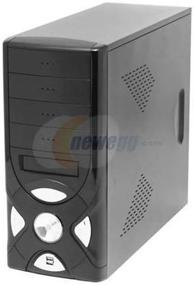 Alt view image 2 of 15 - Rosewill R203A Black Steel ATX Mid Tower Computer Case 350W Power Supply