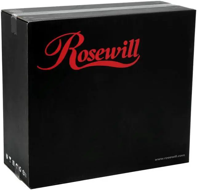 Alt view image 13 of 15 - Rosewill R203A Black Steel ATX Mid Tower Computer Case 350W Power Supply