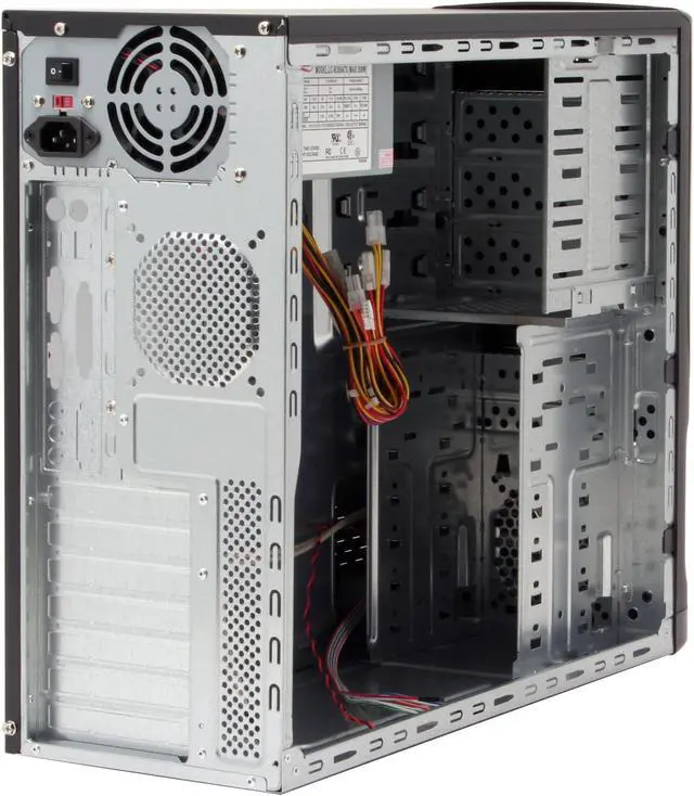 Alt view image 15 of 15 - Rosewill R203A Black Steel ATX Mid Tower Computer Case 350W Power Supply