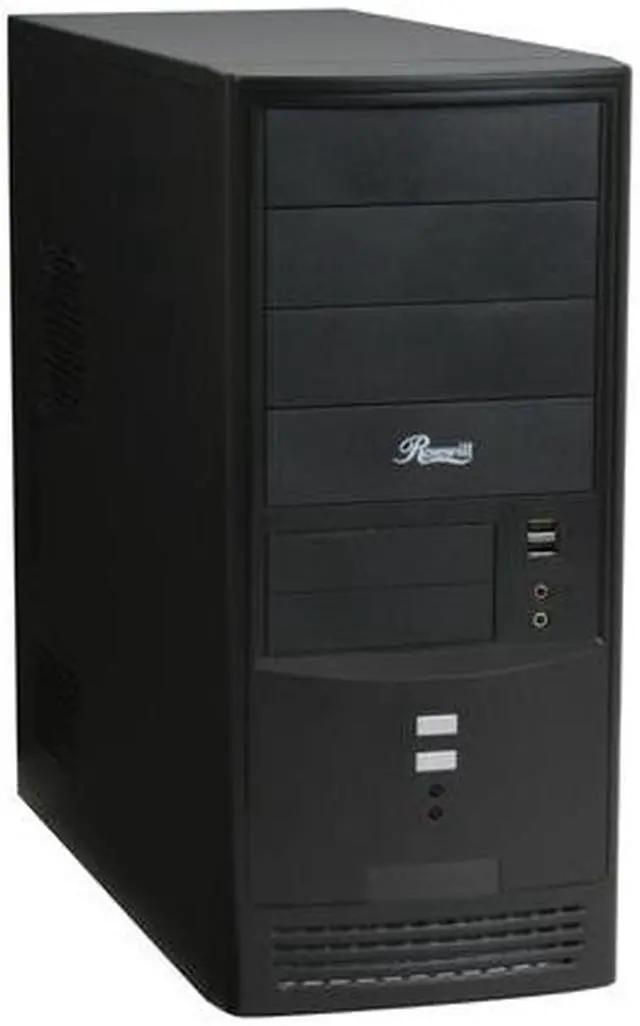 Main image of Rosewill R804BK Black Steel ATX Mid Tower Computer Case with 20+4Pin&1 SATA Connectors 350W Power Supply