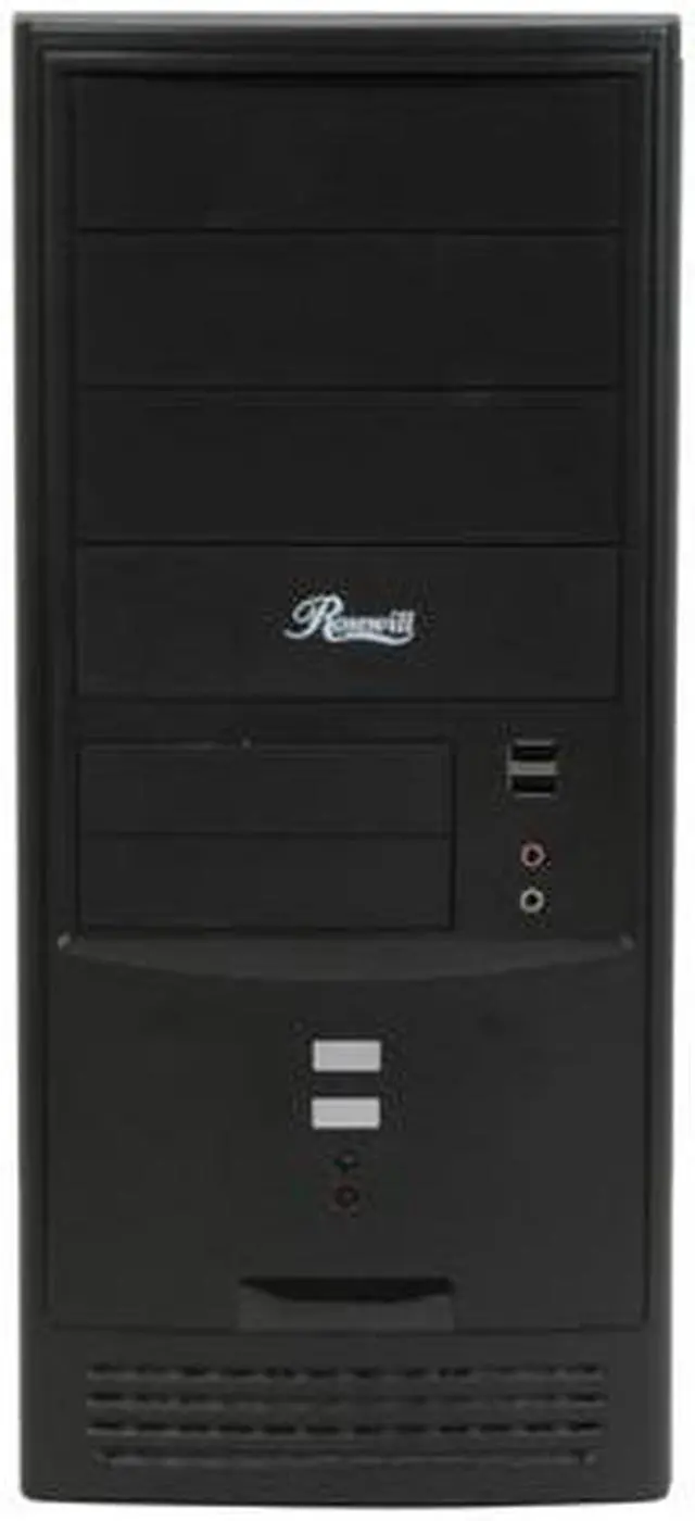 Alt view image 2 of 11 - Rosewill R804BK Black Steel ATX Mid Tower Computer Case with 20+4Pin&1 SATA Connectors 350W Power Supply