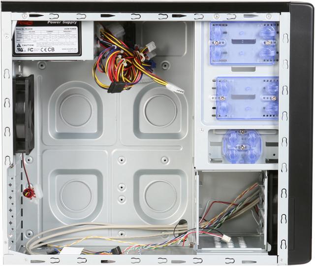 Alt view image 8 of 13 - Rosewill R604TBLK-N 3 x120mm Cooling Fan Pre-Installed on the TOP,Front and Rear ,ATX Mid Tower Computer Case with 450W Power Supply