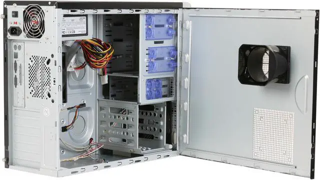 Alt view image 6 of 13 - Rosewill R604TSB-N 3 x120mm Cooling Fan Pre-Installed on the TOP,Front and Rear ,ATX Mid Tower Computer Case with 450W Power Supply