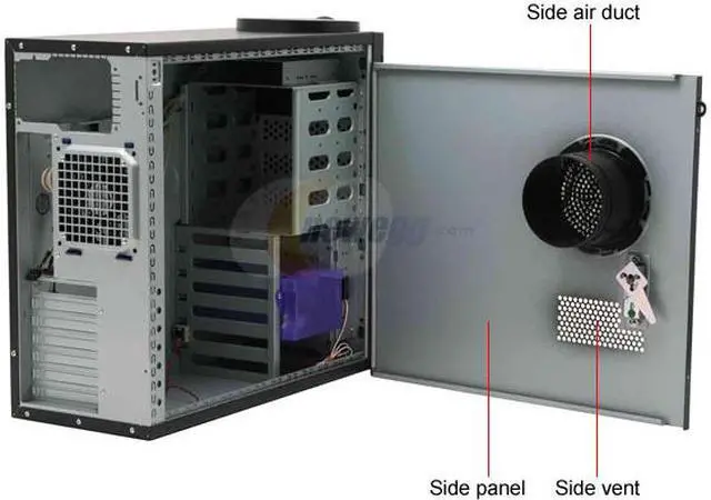 Alt view image 9 of 16 - Rosewill R5604-TBK 0.8mm Japanese Cold Rolled Steel  Screw-less Dual 120mm Fans ATX Mid Tower Computer Case