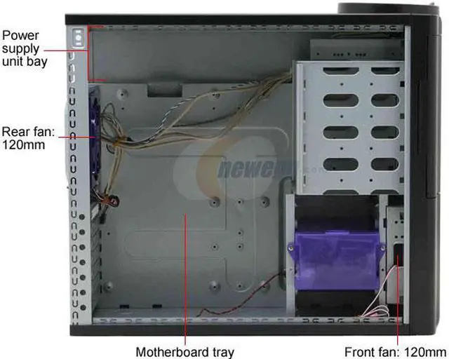 Alt view image 10 of 16 - Rosewill R5604-TBK 0.8mm Japanese Cold Rolled Steel  Screw-less Dual 120mm Fans ATX Mid Tower Computer Case
