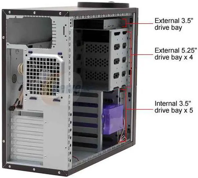Alt view image 12 of 16 - Rosewill R5604-TBK 0.8mm Japanese Cold Rolled Steel  Screw-less Dual 120mm Fans ATX Mid Tower Computer Case