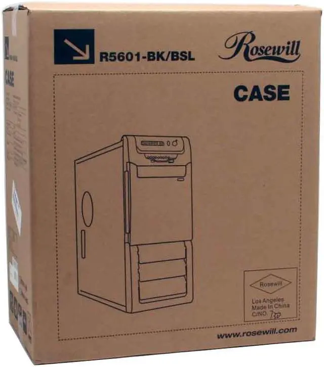 Alt view image 12 of 12 - Rosewill R5601-BK 0.8mm Japanese Cold Rolled Steel  Screw-less Dual 120mm Fans ATX Mid Tower Computer Case