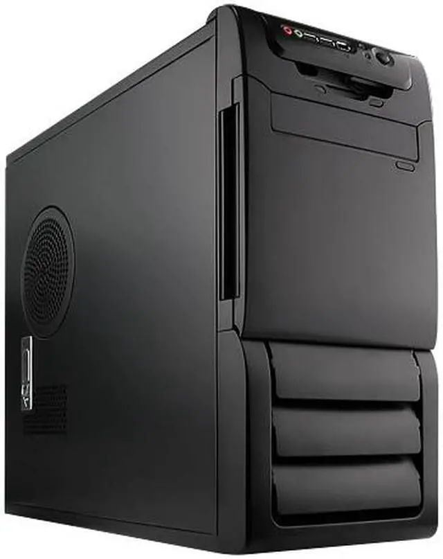 Main image of Rosewill R5601-BK 0.8mm Japanese Cold Rolled Steel  Screw-less Dual 120mm Fans ATX Mid Tower Computer Case