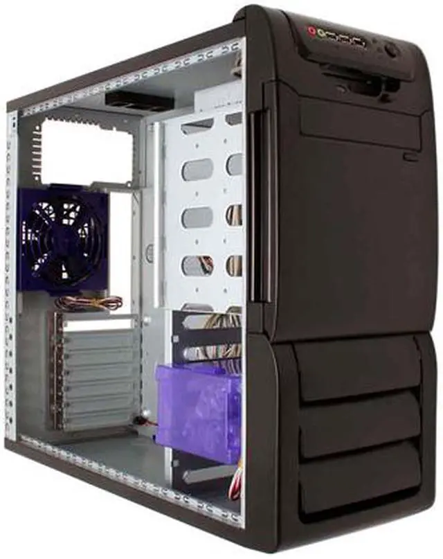 Alt view image 6 of 12 - Rosewill R5601-BK 0.8mm Japanese Cold Rolled Steel  Screw-less Dual 120mm Fans ATX Mid Tower Computer Case