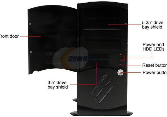 Alt view image 4 of 15 - Rosewill R6AS5-BK 0.8mm SECC 120mm Fan ATX Mid Tower Computer Case