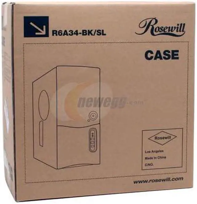 Alt view image 8 of 13 - Rosewill R6A34-BK 0.8mm SECC 120mm Fan ATX Mid Tower Computer Case