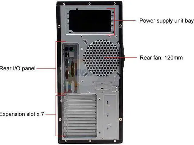 Alt view image 5 of 15 - Rosewill R6A34-SL 0.8mm SECC 120mm Fan ATX Mid Tower Computer Case
