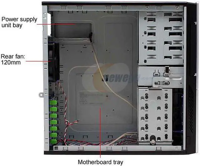 Alt view image 7 of 15 - Rosewill R6A34-SL 0.8mm SECC 120mm Fan ATX Mid Tower Computer Case