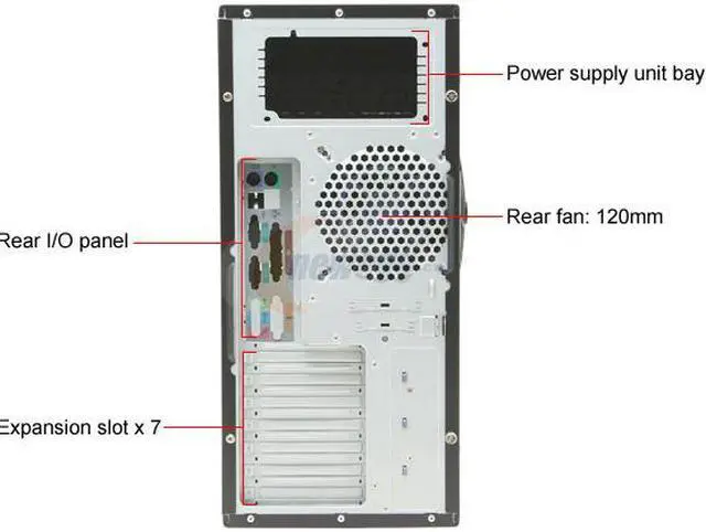 Alt view image 4 of 8 - Rosewill R6AR6-BK 0.8mm SECC 120mm Fan ATX Mid Tower Computer Case