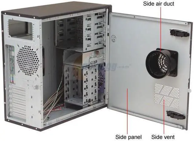 Alt view image 5 of 8 - Rosewill R6AR6-BK 0.8mm SECC 120mm Fan ATX Mid Tower Computer Case