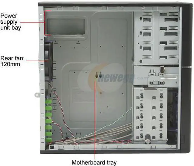 Alt view image 6 of 8 - Rosewill R6AR6-BK 0.8mm SECC 120mm Fan ATX Mid Tower Computer Case
