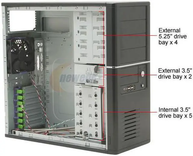 Alt view image 7 of 8 - Rosewill R6AR6-BK 0.8mm SECC 120mm Fan ATX Mid Tower Computer Case