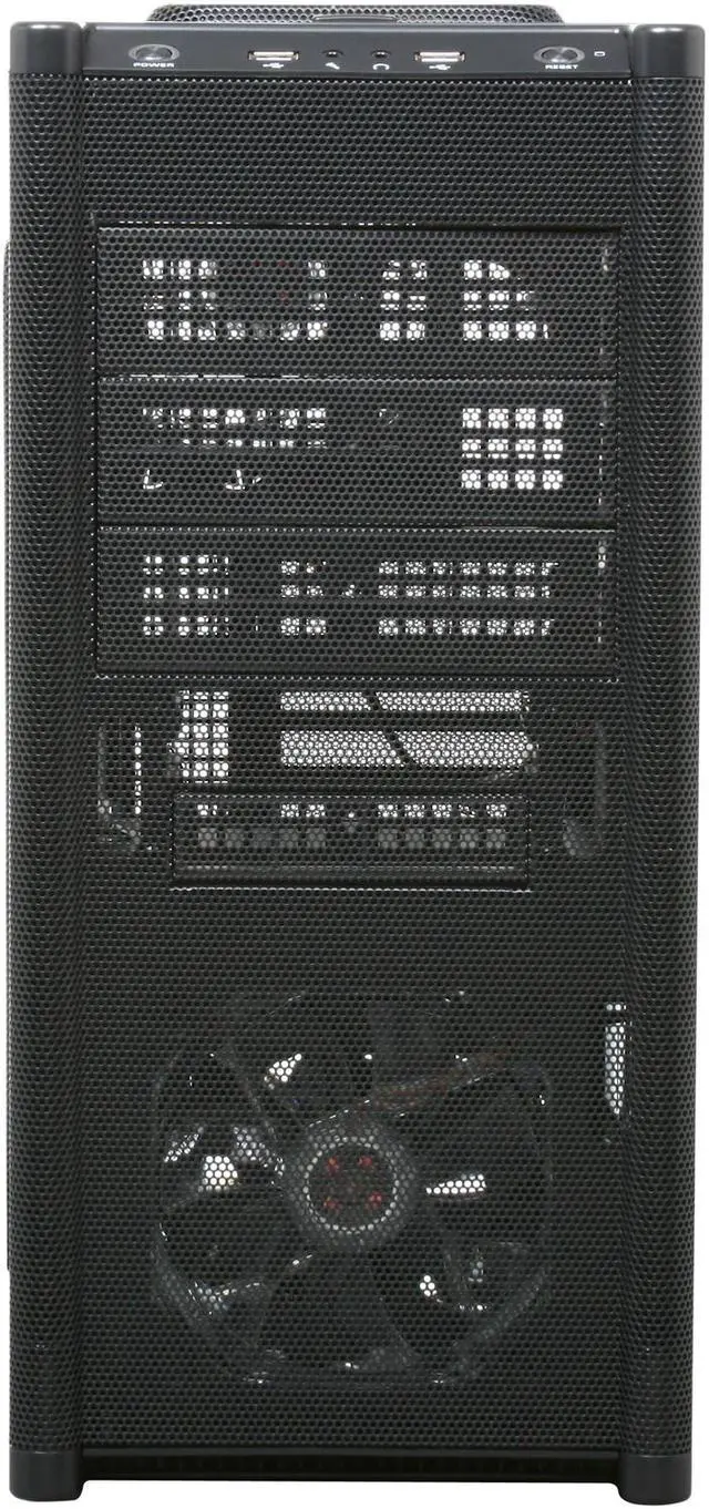 Alt view image 4 of 11 - Rosewill ARMOR Gaming ATX Mid Tower Computer Case ,Full mesh design front bezel, comes with Six Fans-1x Front 120mm Fan, 2x Top 120mm Fan, 1x Rear 120mm Fan, 1x 80mm Fan on motherboard tray, 1x Side 200mm Fan, option Fan-1x Bottom 120mm Fan