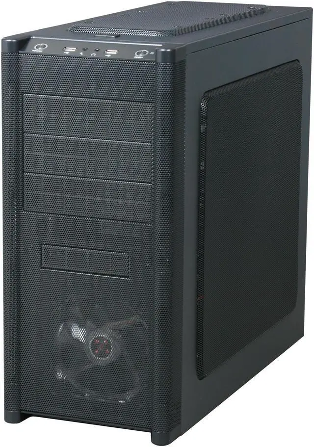 Alt view image 5 of 11 - Rosewill ARMOR Gaming ATX Mid Tower Computer Case ,Full mesh design front bezel, comes with Six Fans-1x Front 120mm Fan, 2x Top 120mm Fan, 1x Rear 120mm Fan, 1x 80mm Fan on motherboard tray, 1x Side 200mm Fan, option Fan-1x Bottom 120mm Fan