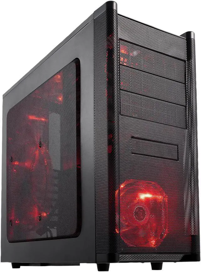 Main image of Rosewill ARMOR Gaming ATX Mid Tower Computer Case ,Full mesh design front bezel, comes with Six Fans-1x Front 120mm Fan, 2x Top 120mm Fan, 1x Rear 120mm Fan, 1x 80mm Fan on motherboard tray, 1x Side 200mm Fan, option Fan-1x Bottom 120mm Fan