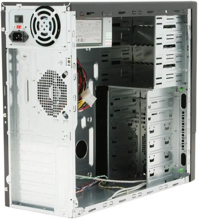 Alt view image 12 of 15 - Rosewill R6422 BK ATX Mid Tower Computer Case+350W Power Supply
