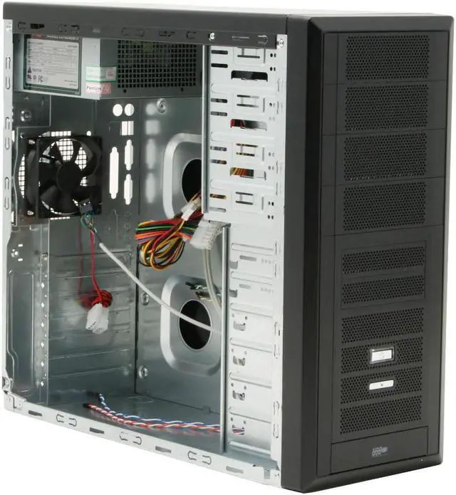 Alt view image 7 of 15 - Rosewill R6426 BK ATX Mid Tower Computer Case+350W Power Supply