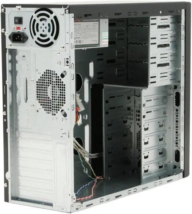 Alt view image 9 of 15 - Rosewill R6426 BK ATX Mid Tower Computer Case+350W Power Supply