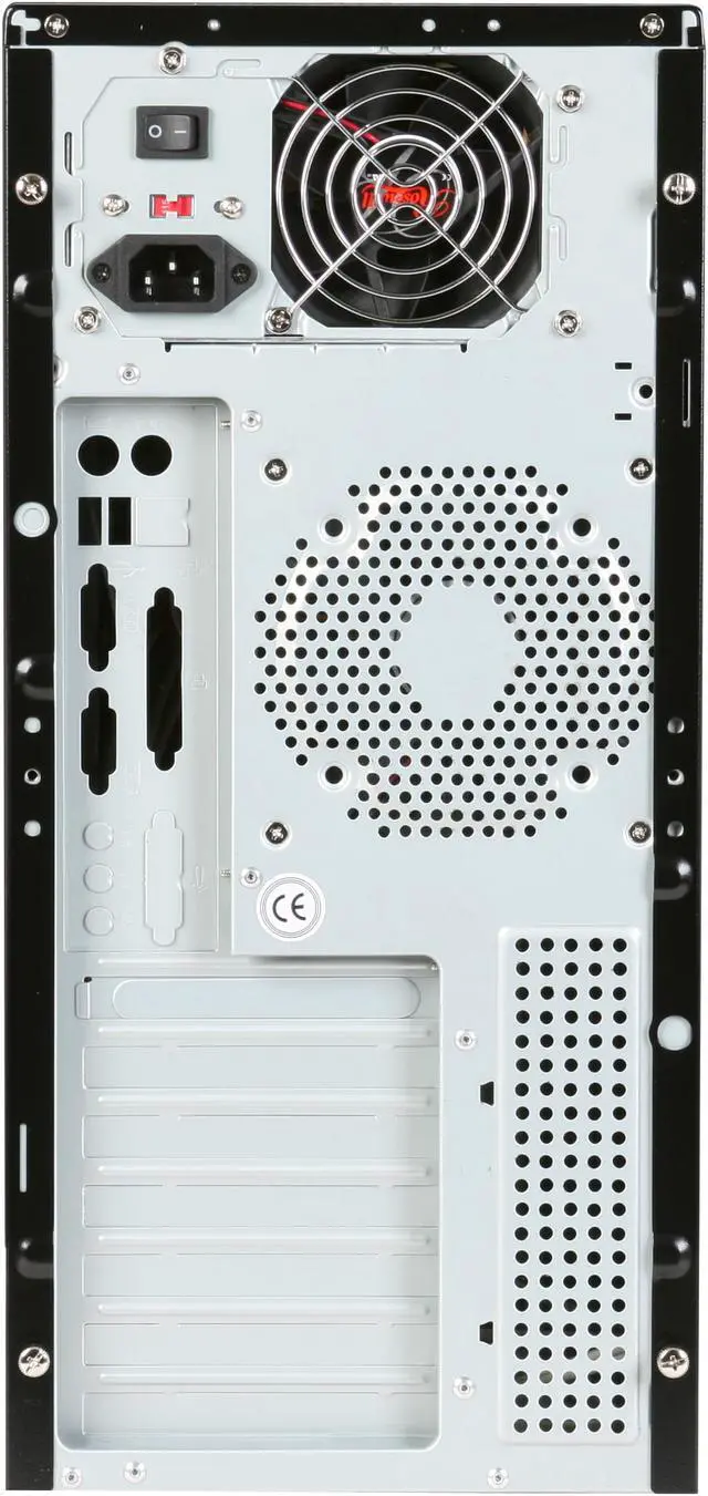 Alt view image 12 of 13 - Rosewill R5717 BK Black 120mm Fan Pre-Installed on the Top and 80mm Slim Fan Cooling HDD,ATX Mid Tower Computer Case with 450W Power Supply