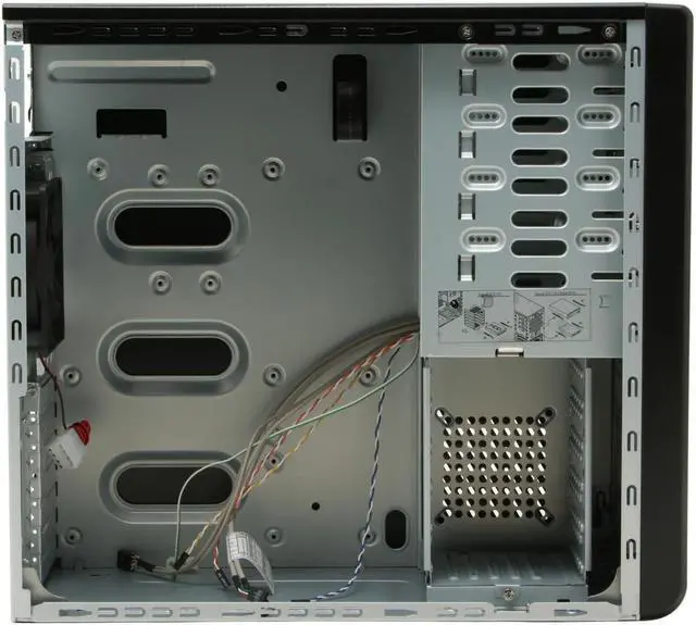 Alt view image 10 of 15 - Rosewill R5717-P BK 120mm Fan ATX Mid Tower Computer Case,with mesh air filters,adjustable vents & Tool-Free kits